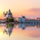 Laguna di Venezia al tramonto