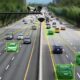 Autovelox che controlla la velocità delle auto nel traffico